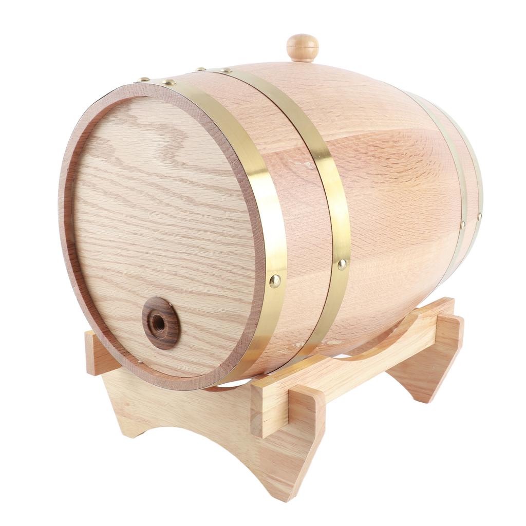 10L Vintage Drewniana Beczka na Wino Dystrybutor do Whiskey Bourbon Tequili Drewniana Beczka na Wino