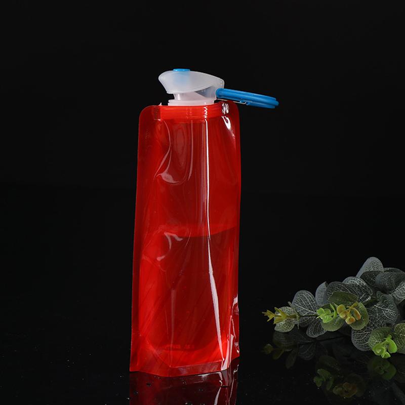 Bouteille d'eau pliable réutilisable pour le sport, le voyage, portable, bouilloire, bouteille d'eau en plastique pour sports de plein air, 700 ml