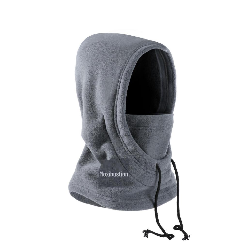 Balaclavă de iarnă unisex rezistentă la vânt: Glugă din pluș, Eșarfă caldă și Acoperitor pentru cap