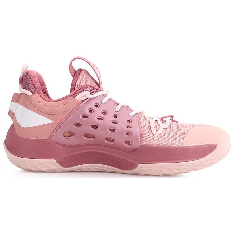 Li Ning SONIC 7 Abrasion Resistant Slip Resistant Low top Performance Basketball Shoes Men's Pink ABAP033-5