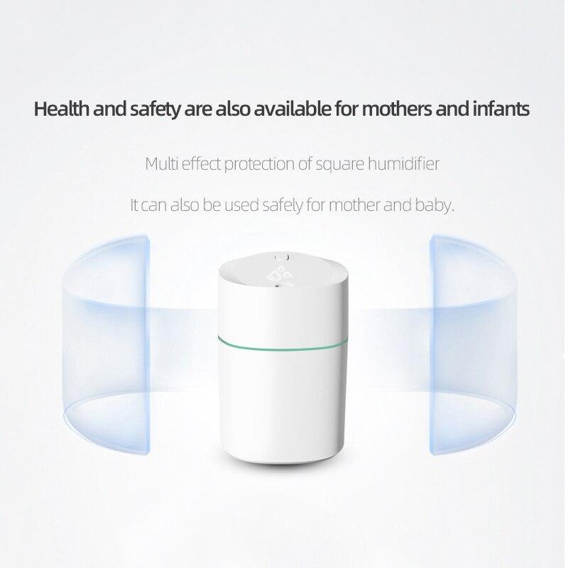 New USB Rechargeable Ultrasonic Diffuser Smart Car Humidifier Air Purifier Mini Portable Water Air Desktop Humidifier
