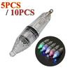 5/10PCS 12cm 17cm Luz LED Sumergible para Pesca de Profundidad 0-300M Calamar Lámpara Flash Pesca Nocturna Accesorios Pesca Mar