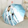 Football Legend Messi Automatic Umbrella Compact & Durable 8-Rib Design Foldable Design Durable Everyday Carry Umbrella Fashion Lovers Spiritual Gift