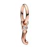Brand New Plated Rose Gold Letter A-z 26 Alphabet Bead Component Zircon Letter Charm Bead Component Compatible With Authentic Original Bracelet High