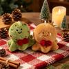 Neue Oktopus-Serie Weihnachts-Stoffpuppen: Niedliche Schneemann- & Lebkuchenmann-Dekorationen, Taschenanhänger, Festivalgeschenke