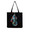 Sac Cabas Vintage en Lin pour Femme - Grande Capacité Sac à Bandoulière Imprimé Piano pour Usage Quotidien & Courses KTB