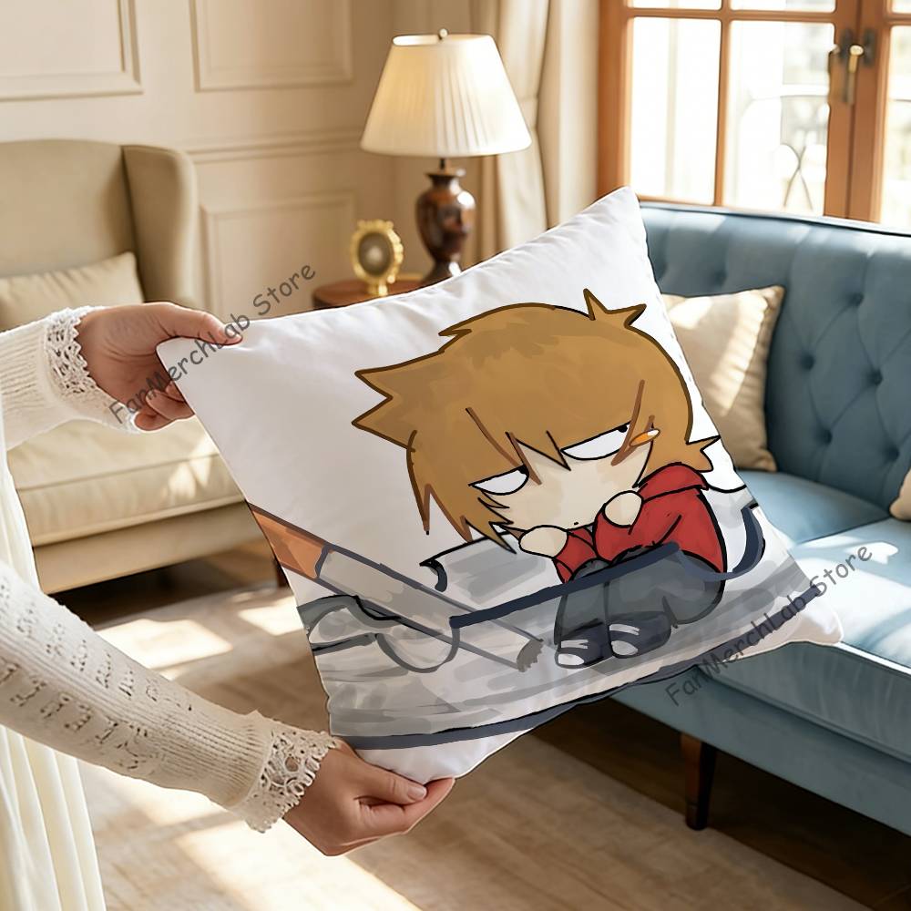 

Anime EEddsworldS Series Pillowcase Pillowslip Cushion Plush Boys Girls Cartoon Anime Kawaii Decoration Kids Birthday Gifts 30x30cm
