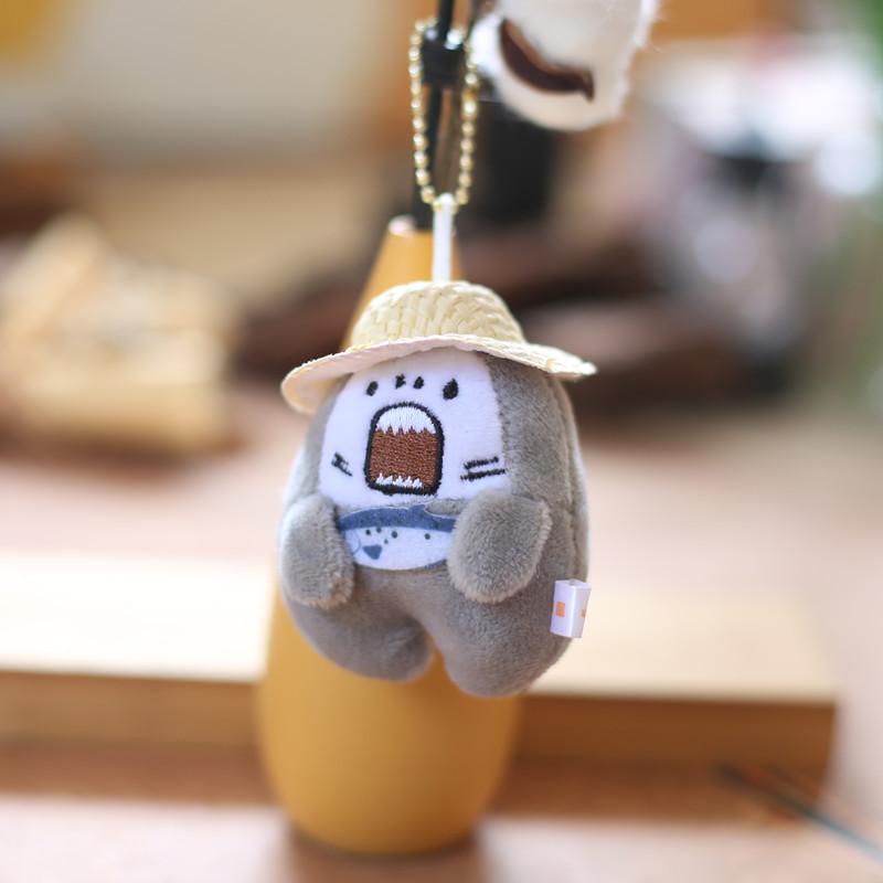 Cute Cute Little Shark Pendant Plush Toy Doll Little Shark Shark Fork Bag Hanging Decoration Keychain Doll Doll