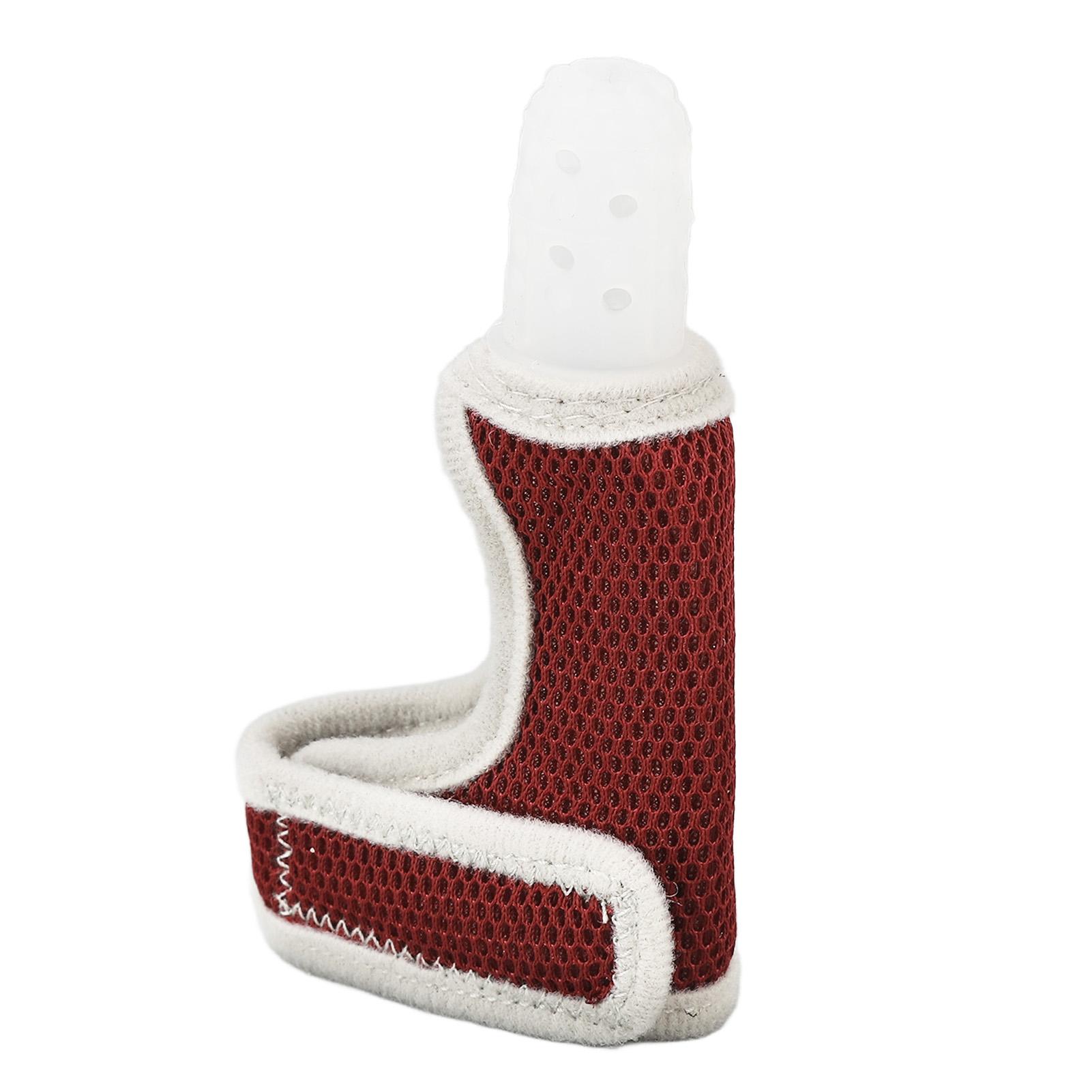 

Силиконовый детский пальчик протектор дышащий регулируемый размер предотвращает сосание чехол для большого пальца красный