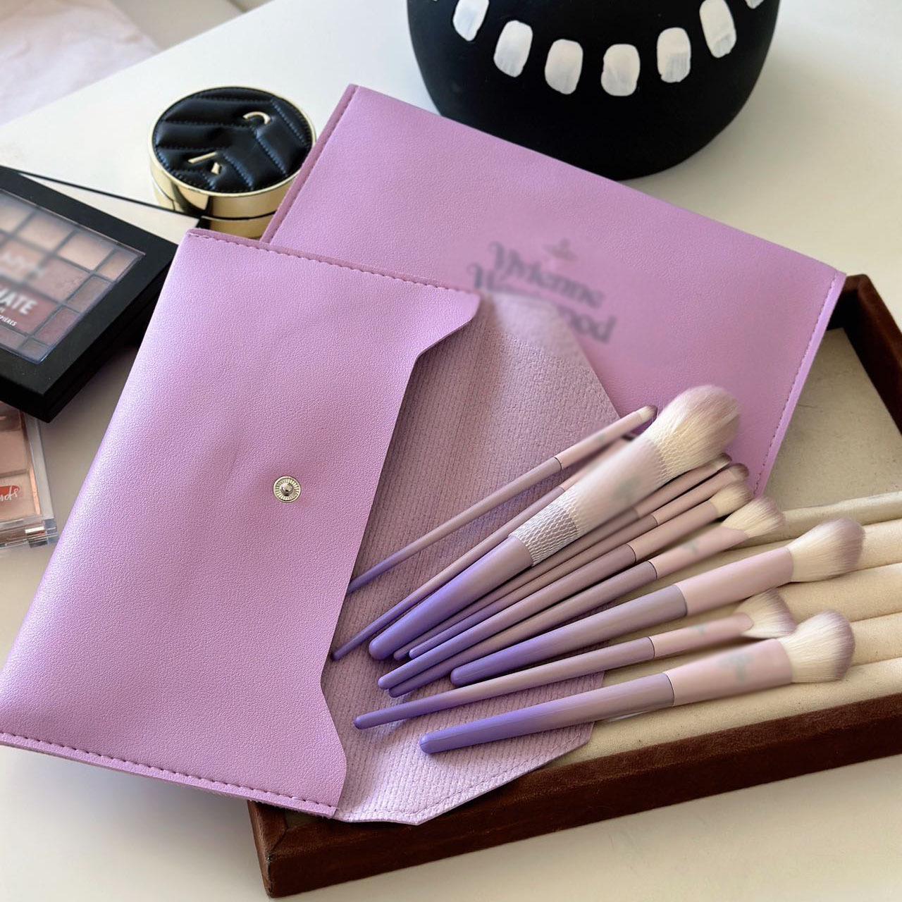 Ancient C Limited Edition Cylindrical Makeup Brush Set: Powder, Highlight, Blush, Eyeshadow Brushes