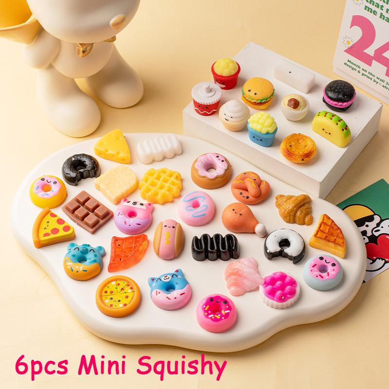 Mochi Squishy Cute Food Squishy Stress Relief Toys Bread Donut Dumpling Squeeze Vent Abreact Sensory Toy Party Favors Gift Adhd