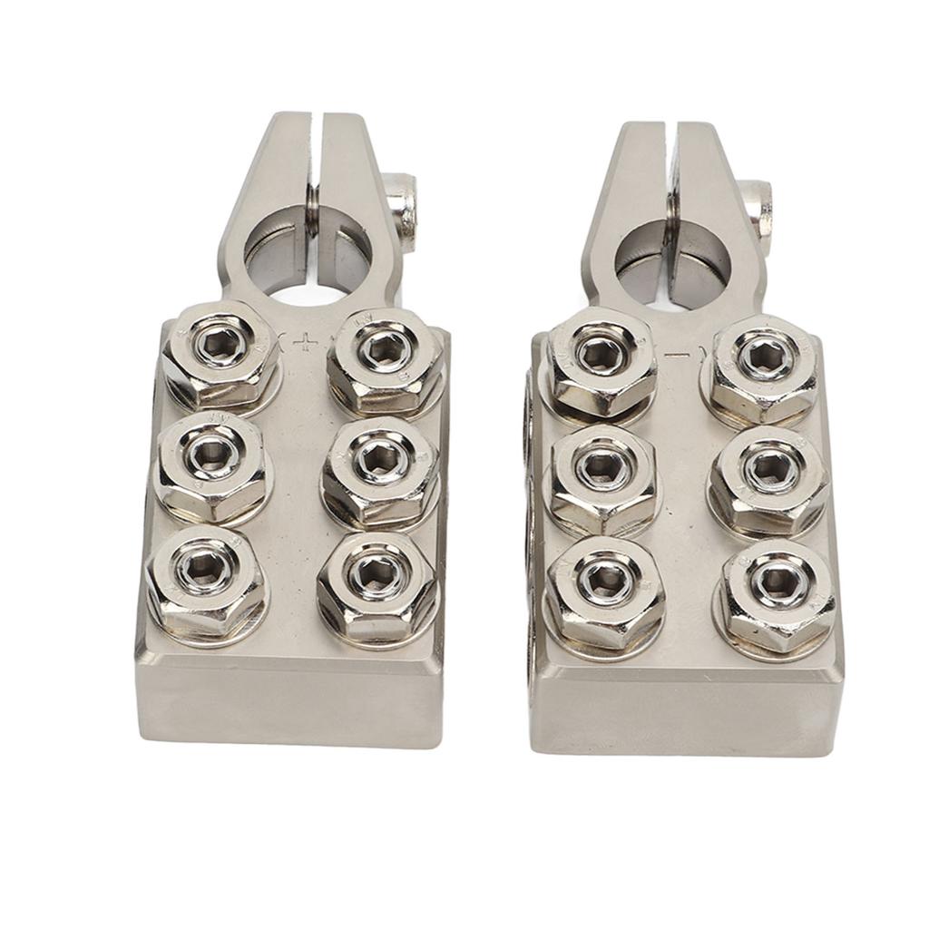 1 Pair Positive Negative 12 Way Heavey Duty Battery Terminals Clamps   Acid Battery Post Connector for Car