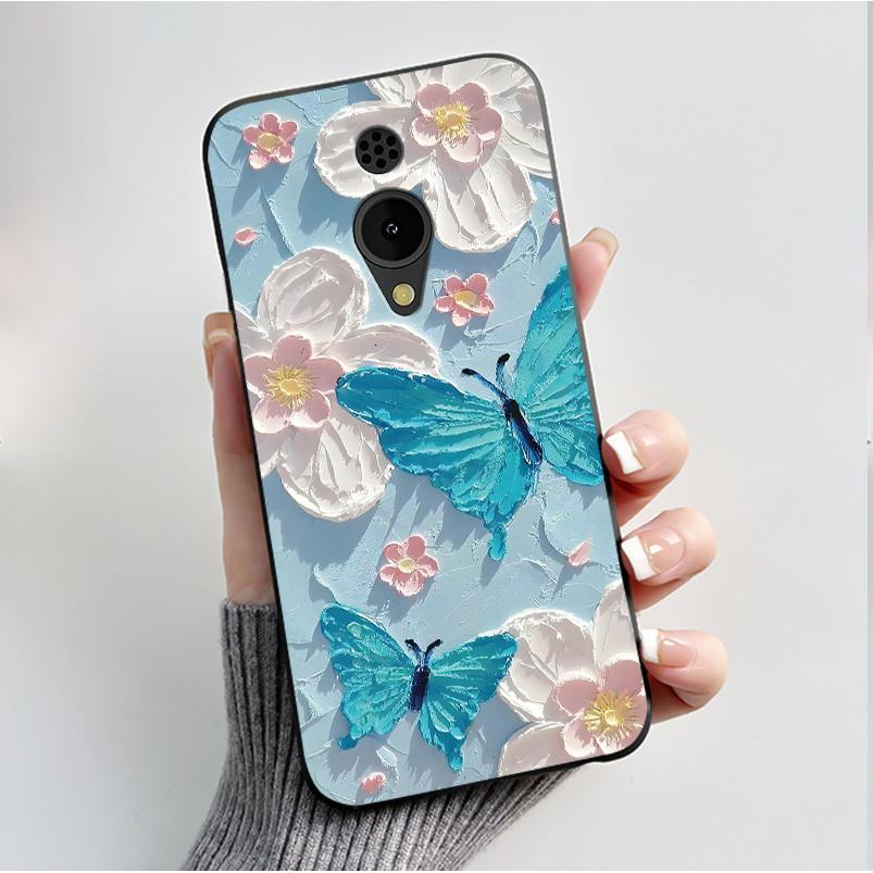 Printed Phone Case For Nokia 150 2G 2023 C2 C10 C20 Funda Coque Soft Silicone Black Shell Cover Cute Flower Cartoon Casing Capa