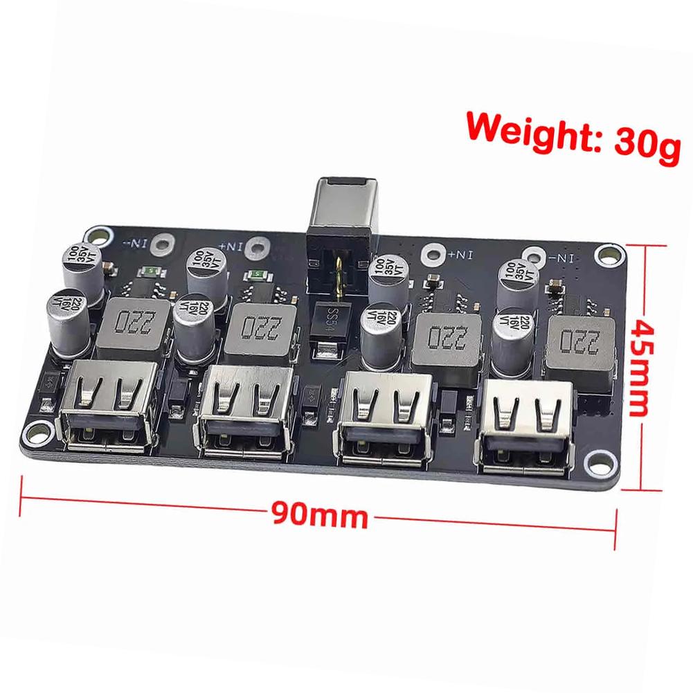 QC3-.0 Step Down Converter Module 24W Max Output 6 To 32V Input Range 5V 3.4A 9V 2.5A 12V 2A Fast Charging Circuit Board For Car
