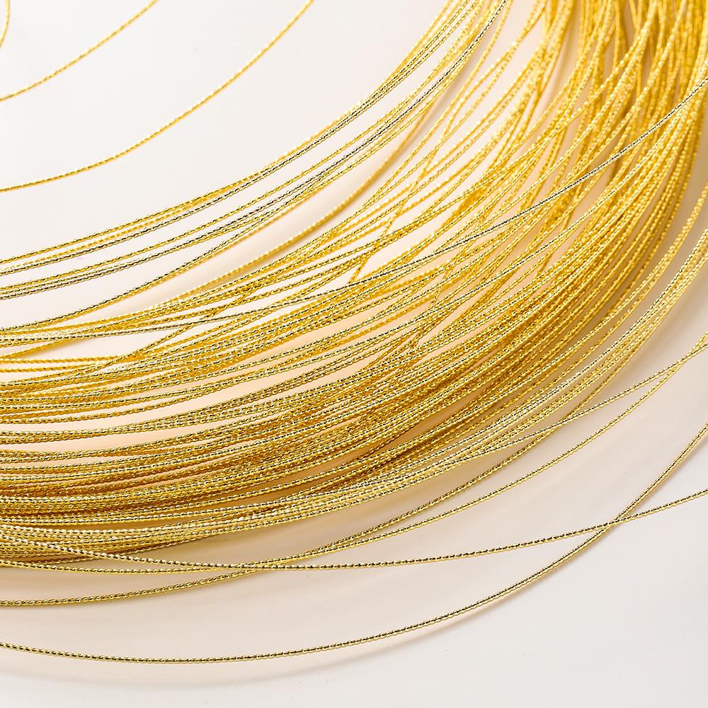 14k Gold-Plated Hammered Copper Wire for DIY Jewelry Crafting - Ancient Twisted Style