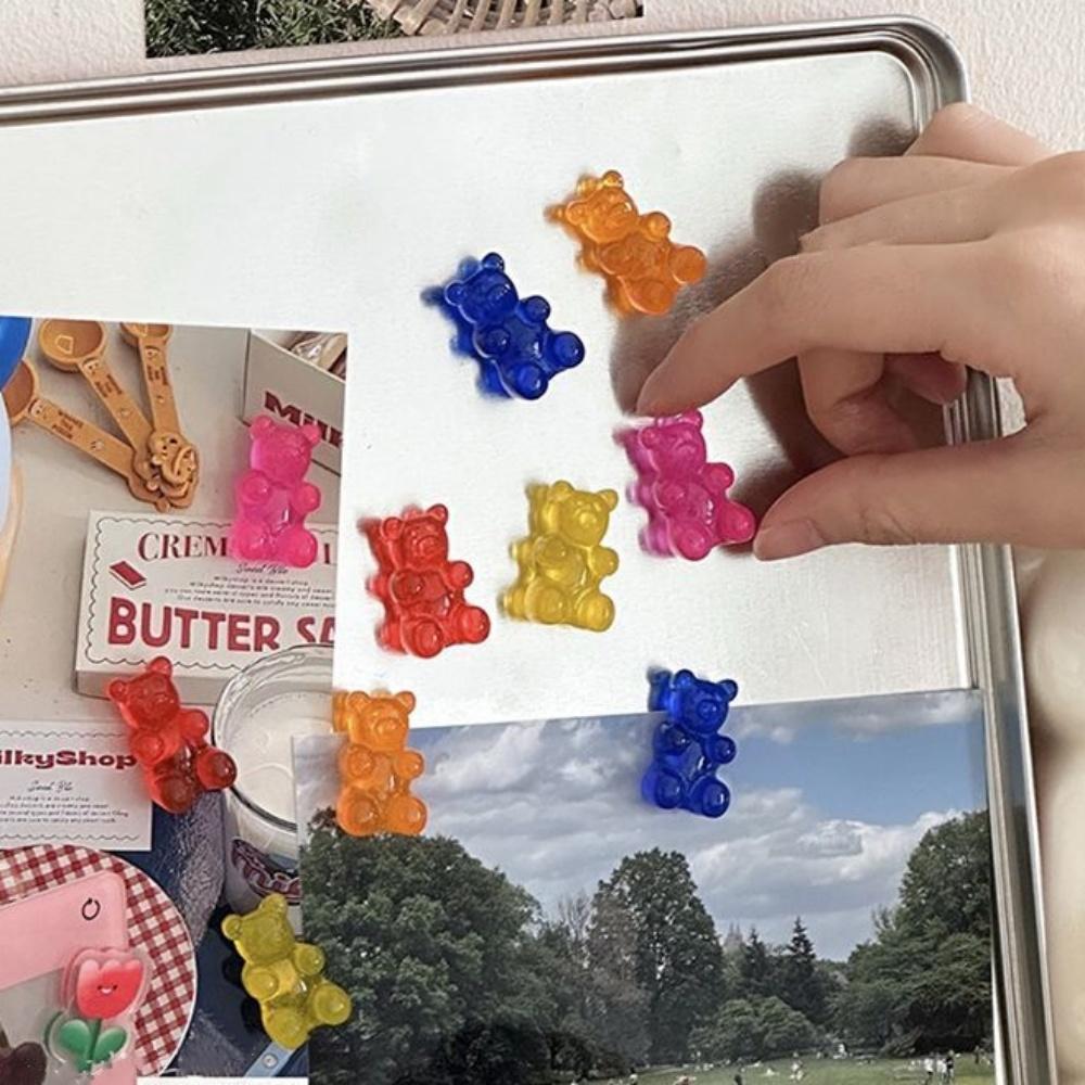 11/22 Stück Mini Bär Kühlschrankmagnete Buntes Design Aufbewahrungsschrank Dekorativ für Küche Büro Whiteboard Niedliche Deko Geschenk