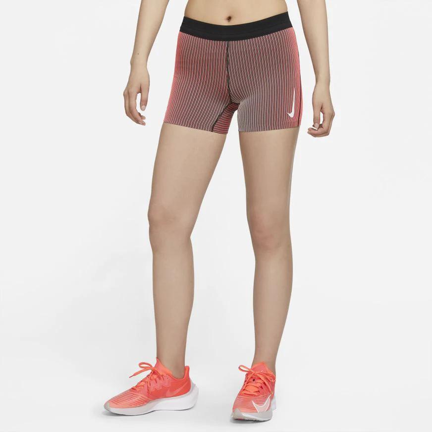 Nike Aeroswift Casual Breathable Tight Running Shorts Women Shorts Red CJ2368-864
