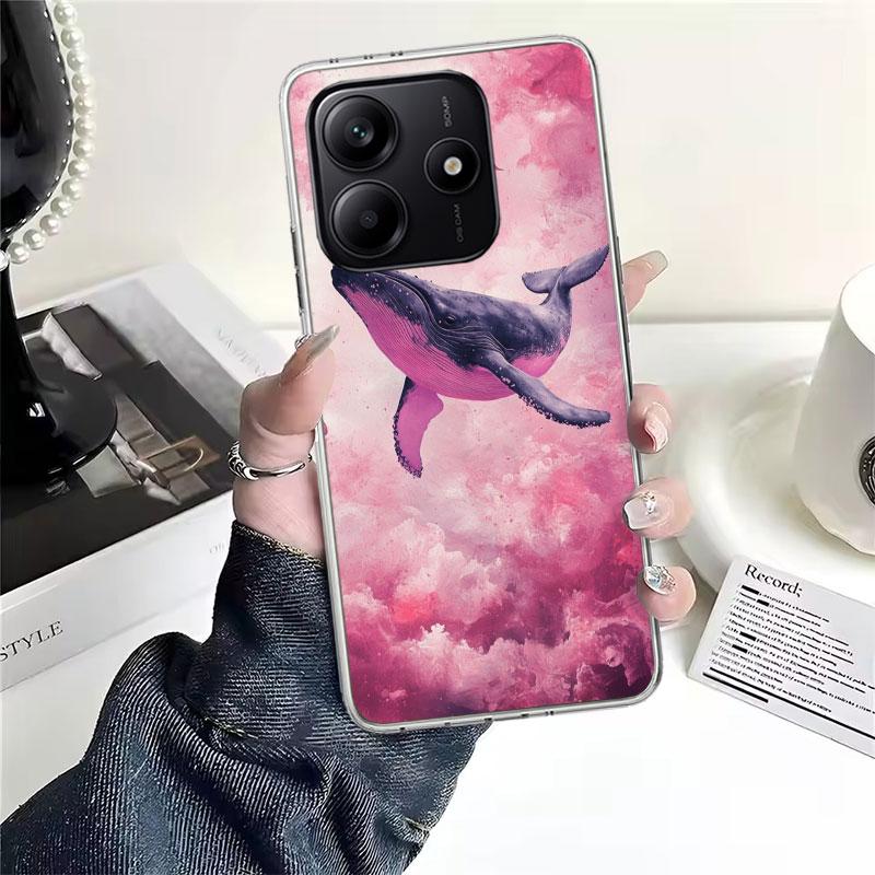 Humpback Whale Sea Giant Soft Phone Case For Xiaomi Redmi Note 15 14 14S 13 12 Pro Plus 12S 11 11S 11E 10 10S 11T 5G Fundas Coqu