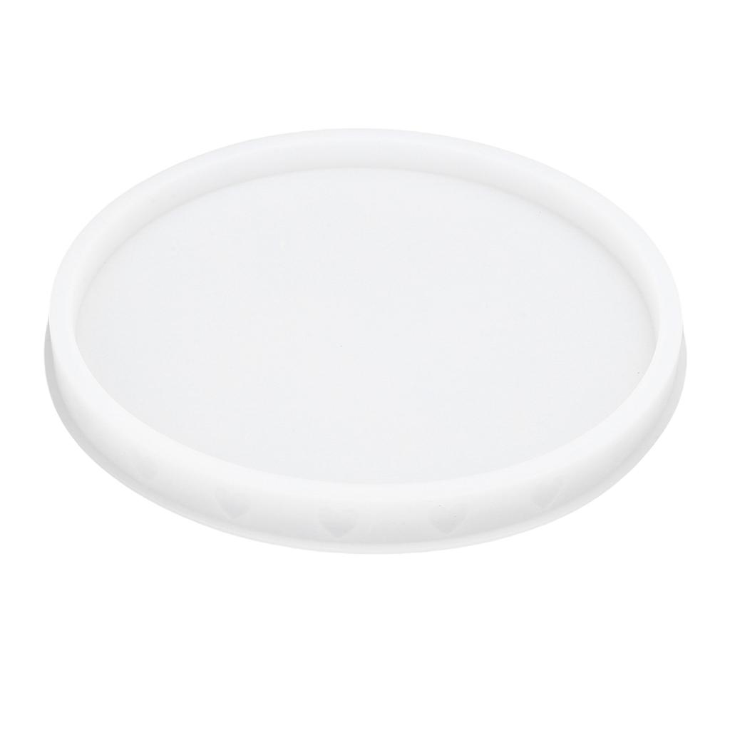 Round Silicone Tray Mold Multifunctional Gypsum Resin Mold Jewelry Holder Mold DIY Art Craft Accessories Home Decor