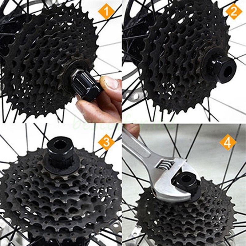 Road-Bicycle Bike Rear-Cassette Cog Remover Repair Tool Freewheel Socket Tool