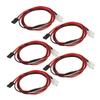 5 Stück RC Auto LED-Licht Universal Hohe Helligkeit Rotes Licht 5mm Lampenperlen 2 LED RC Licht-Kit für