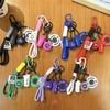 Fitness keychain Sports exquisite keychain bag pendant Men's and women's backpack pendant ins wind fitness dumbbell pendant