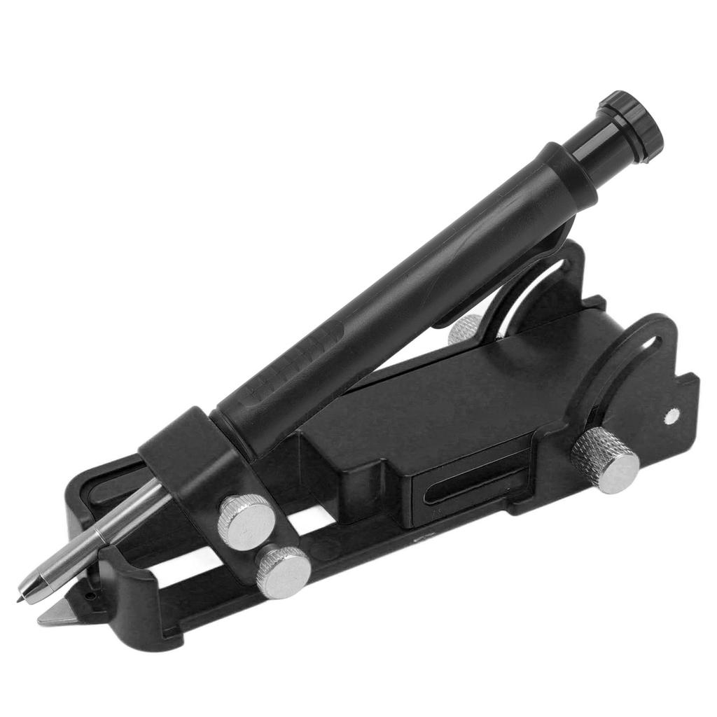 Multifunction Scribing Tool Construction Pencil Aluminum Alloy DIY Woodworking Marking Gauge Black