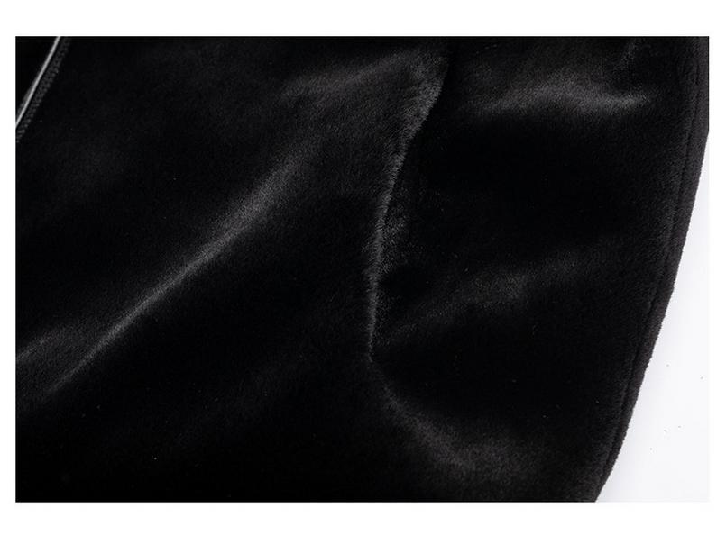 Men's Winter Faux Mink Coat 2025 - Warm, Thickened, Solid Color Lapel for Middle-Aged and Young Business Casual.