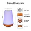 1500mAh Hanging Style Wood Touch Remote Control Colorful Atmosphere Lamp Bedside LED Desktop Outdoor Decoration Night Light
