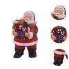 Resin Christmas Figurines, Decoration, Hand Painted Figurine, Santa Claus Statue for Party