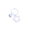 Frauen Mädchen Schlüsselanhänger Ringe Halter Glocke Fünfzackiger Stern Taschenanhänger Acryl Geschenkzubehör