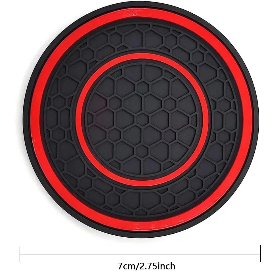 2-piece Anti Slip Mat, Car Coaster, Durable Car Cup Holder, Coaster, Universal, Dust-proof Auto Interior Anti-skid Cup Holders