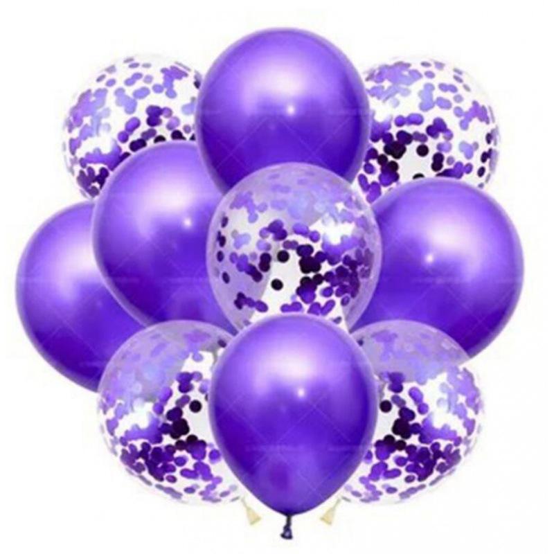 

Набір блискучих та перламутрових повітряних кульок для вечірки та прикраси на день народження