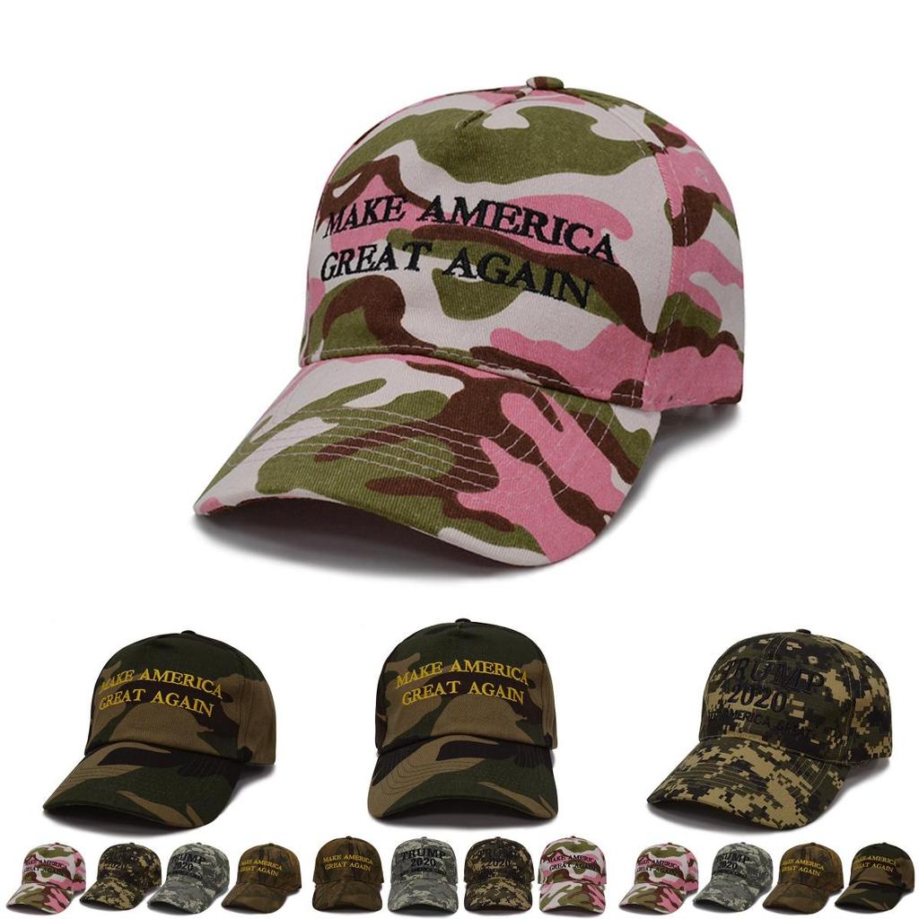 Great America Make Again Donald Trump Hat Digital Camoflage Cap Pink Jungle
