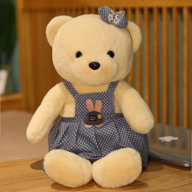 33 /50 /70cm Roztomilý plyšový medvídek Kawaii vycpané měkké zvířátko Krásný medvěd s oblečením Panenky Děti Dívky Dárky k narozeninám
