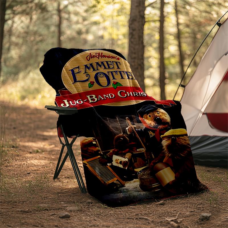 Emmet Otter's Jug-Band Christmas Theme Printed Blanket - Perfect for Couch, Bed, Travel & Outdoor Use | Machine Washable, Cozy & Durable.