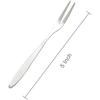 8 Pieces Pickle Forks, 5 Inches Handle Olive Fork, Stainless Steel Cocktail Forks, Pickle Grabber, Pickle Picker, 2 Prong Dessert Forks, Fruit Fork