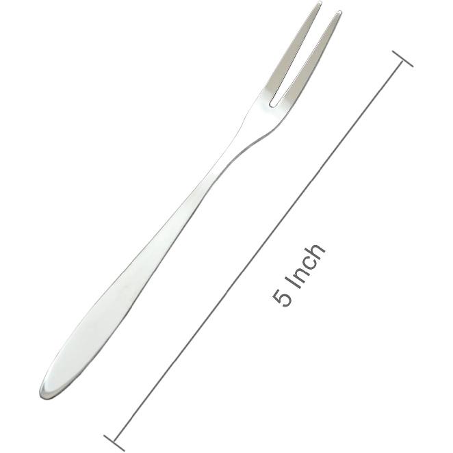 8 Pieces Pickle Forks, 5 Inches Handle Olive Fork, Stainless Steel Cocktail Forks, Pickle Grabber, Pickle Picker, 2 Prong Dessert Forks, Fruit Fork