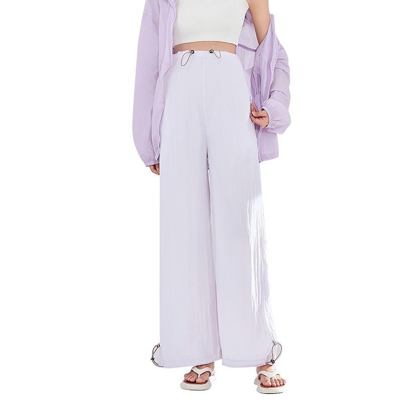 Maternity pants casual pants loose maternity clothes spring and summer new high-waisted maternity wide-leg pants breathable and thin maternity pants