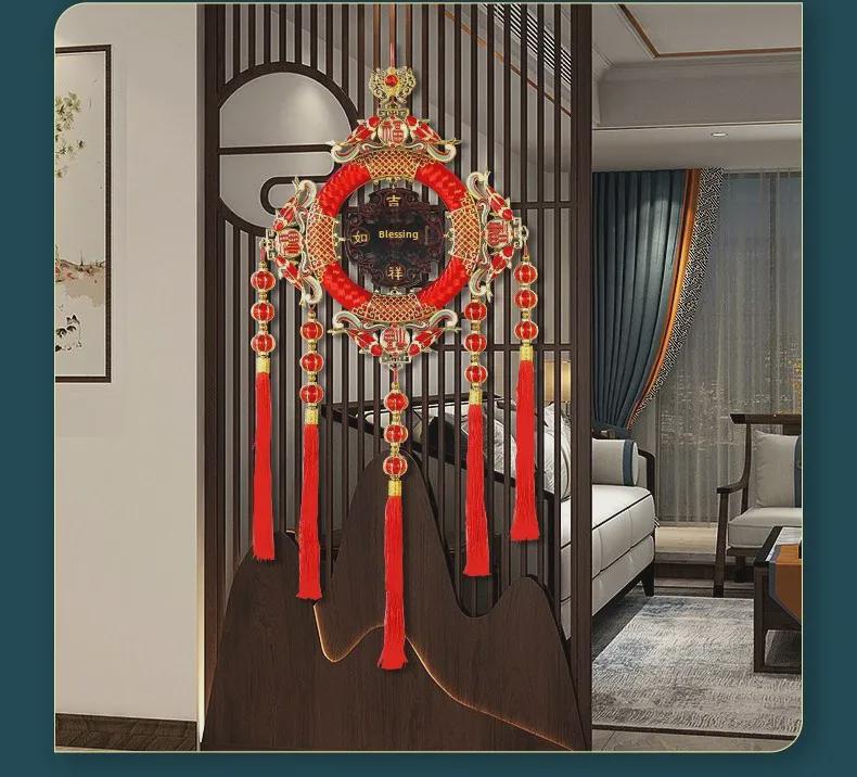 Mahogany Chinese Knot for New Year and Spring Festival Home Decoration