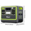 Générateur Solaire Électrique - FOSSIBOT - F2400 - 2048Wh - 2400W - Portable et Résistant IP68