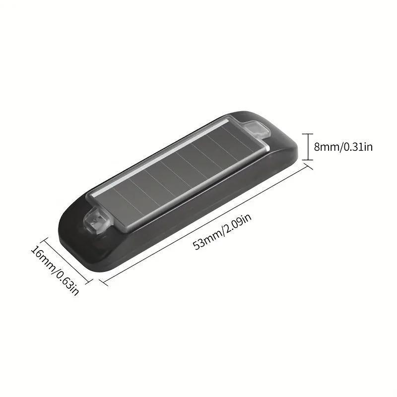 1PC LED Solar Decorative Light, Suitable for Cars, Motorcycles, Bicycles Driving Flashlight