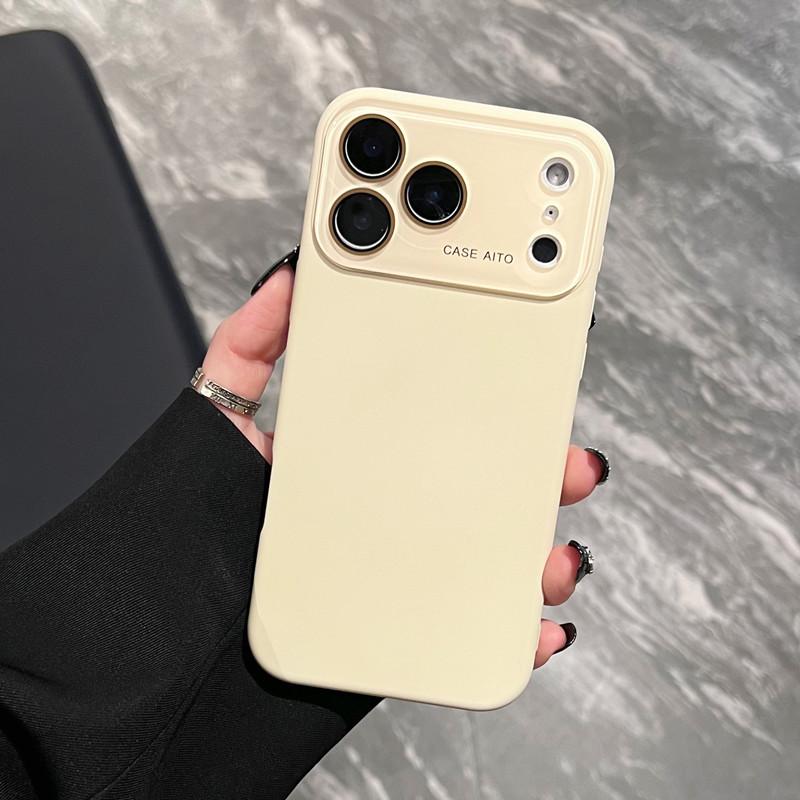 Applicable to iPhone17 liquid silicone large window mobile phone case Apple 16proMax anti-drop all-inclusive 15 protective case