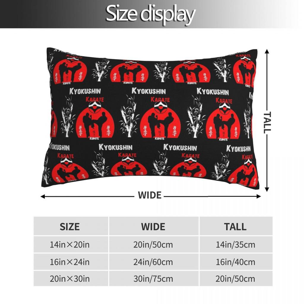 Kyokushi Karate Kumite Scene  Rectangle Pillowcase Cushion Cover Decor Bedroom Bed Home Comfort Throw Pillow