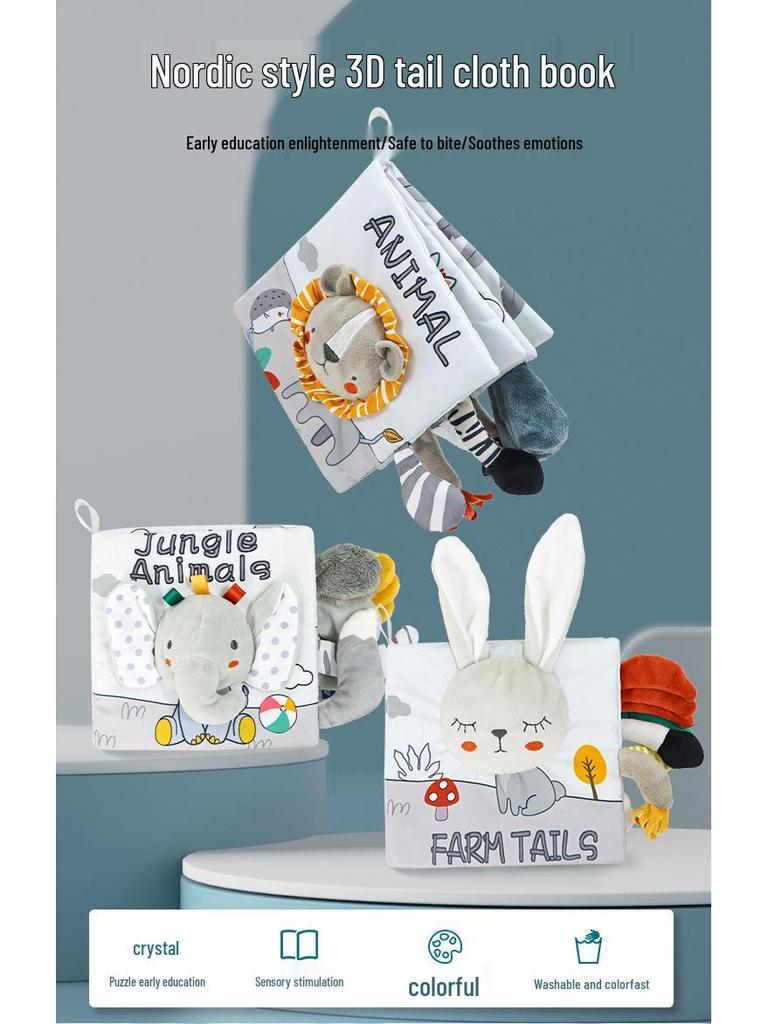 Infant Cognition Pop-up Cloth Book: Tear-proof, Chewable & Durable