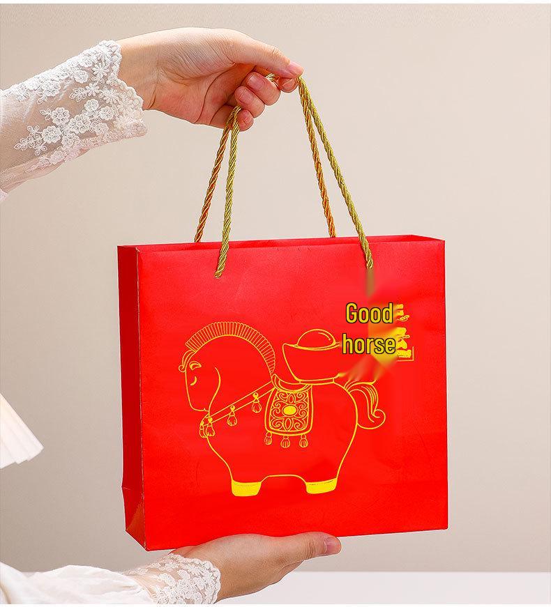 Creative Red Horse Mascot Figurine for Office or Living Room Decoration - Instantly Attracts Wealth