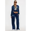 Womens Slim Fit Hooded Velvet 2-Piece Set Streetwear Skull Print Casual Tracksuit