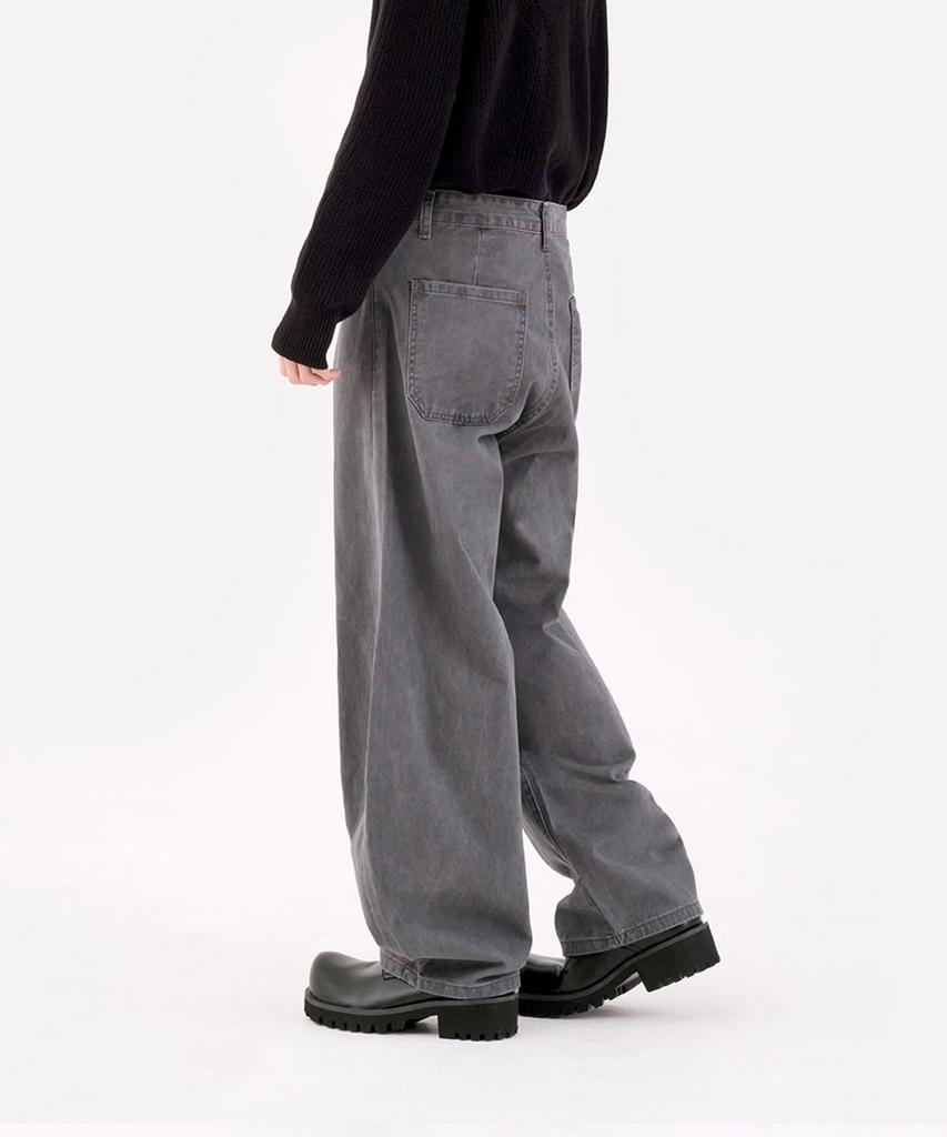 Dideobeulyueseui Balloon Fit Cotton Pants (Gray)