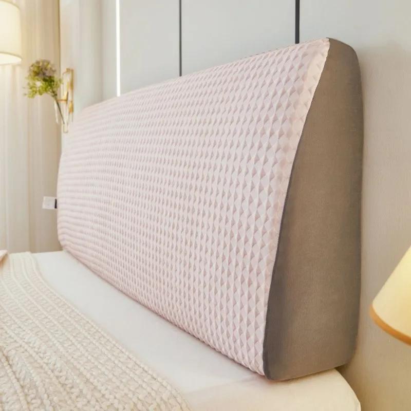 

Doudou bedside cover, soft bag cover, full leather wooden bed backrest dust protection cover universal length 120cm 1pcs