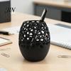 Pen Holder Modern Honeycomb Holder, 3D Printed Hollow Design Writing Utensil Container, Stylish Desk Organizer for Pencils Makeup Brushes And Brush